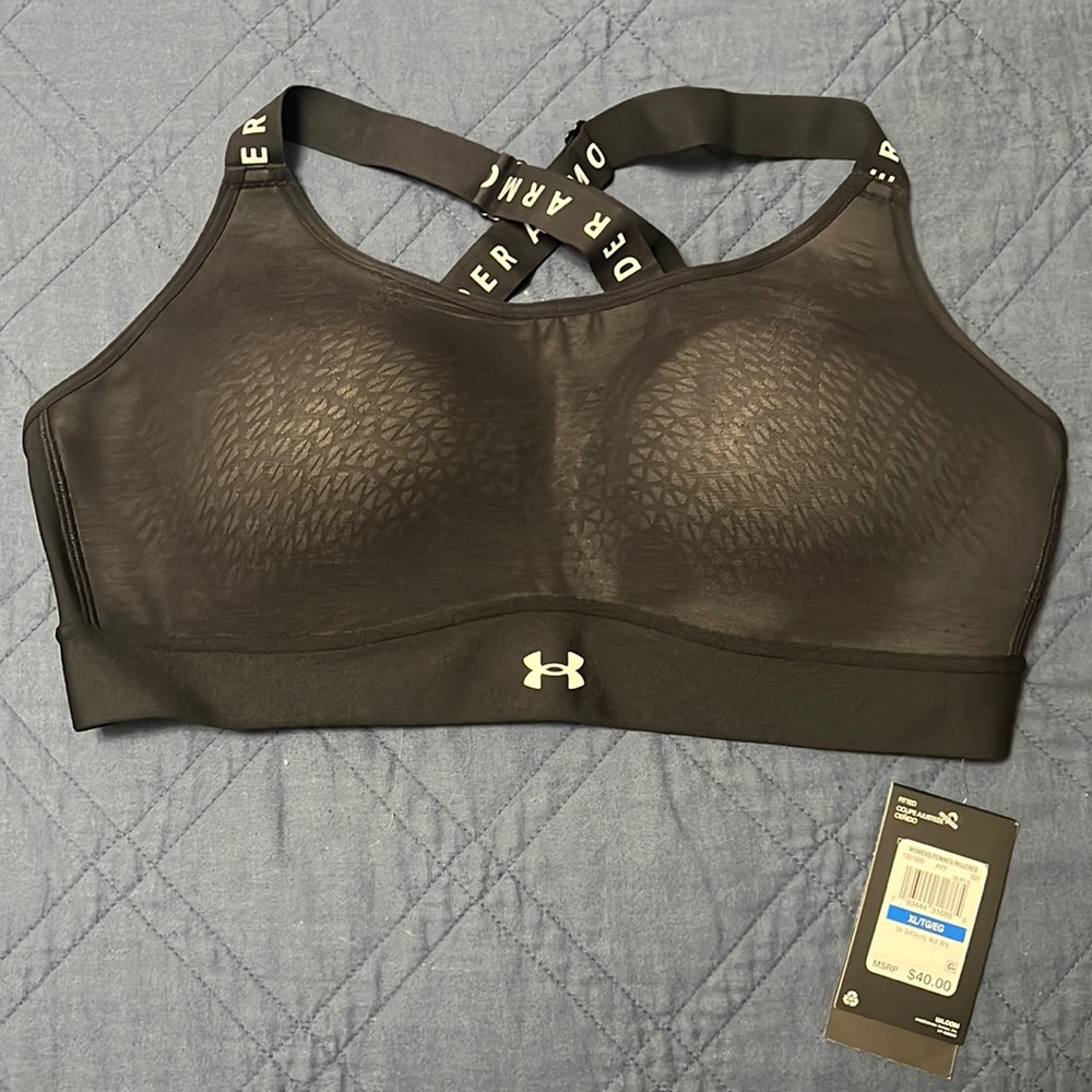 Black Under Armour Sports Bra